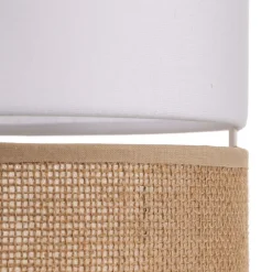 TK Lighting Hængelampe Linobianco, rund, 3 lyskilder