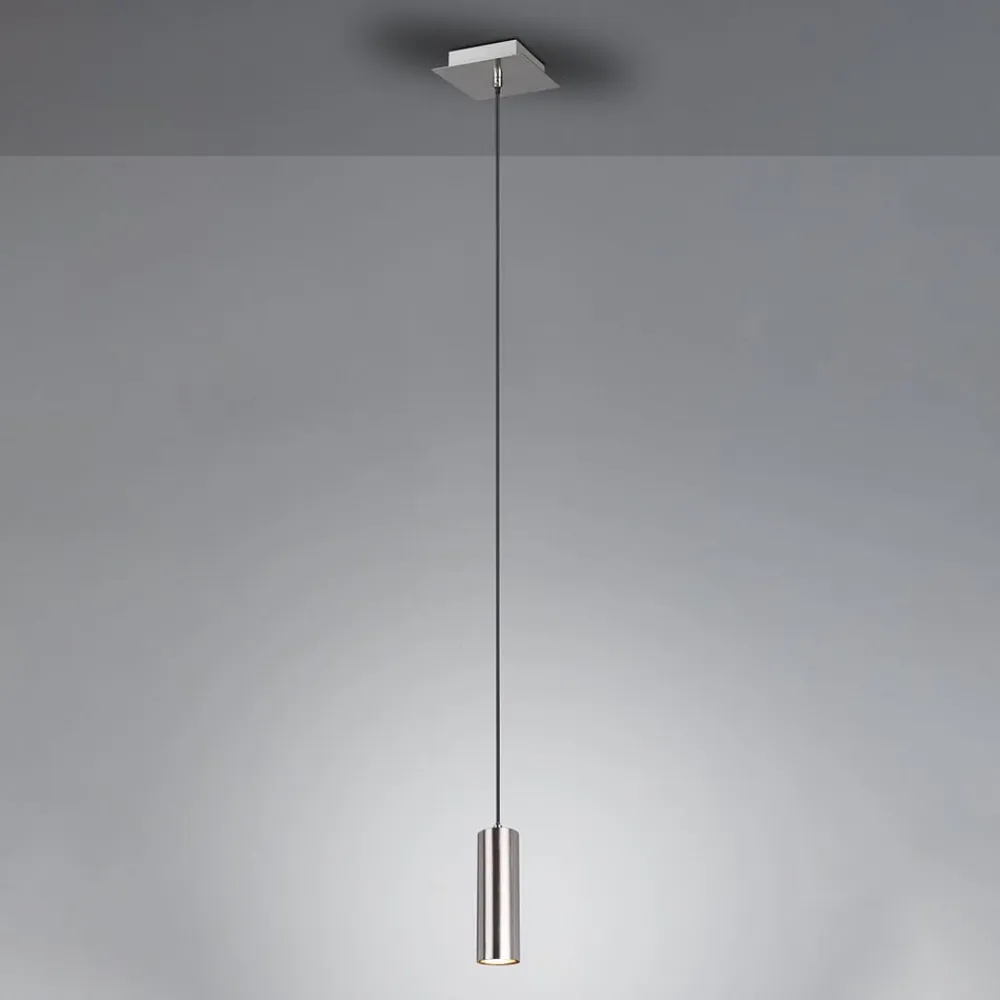 Hængelampe Marley mat nikkel 1 lyskilde^Trio Lighting New