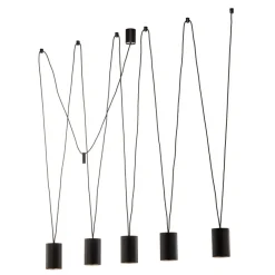 Hængelampe More Tone, sort/guld, 5 lyskilder^Nowodvorski Lighting Outlet