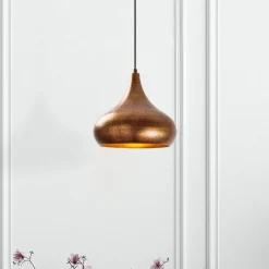 Opviq Hængelampe Muba 11550, messing brun, metal, Ø 26 cm