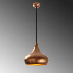 Opviq Hængelampe Muba 11550, messing brun, metal, Ø 26 cm