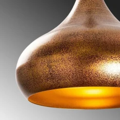 Opviq Hængelampe Muba 11550, messing brun, metal, Ø 26 cm