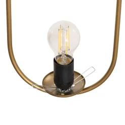 Hængelampe Mudoni, guld/hvid, glas, metal, E27^Opviq Best