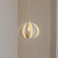 HELAM Pendellamper>Hængelampe Newton, 1 lyskilde, sandfarvet, metal