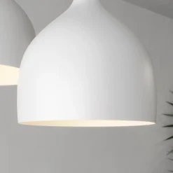 Luminex Hængelampe Noak med 3 lyskilder, rund, hvid/naturtræ