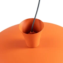 Luminex Hængelampe Plato, orange, metal, Ø 38 cm, E27