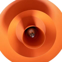 Luminex Hængelampe Plato, orange, metal, Ø 38 cm, E27