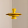 Luminex Hængelampe Plato, sennepsgul, metal, Ø 38 cm, E27