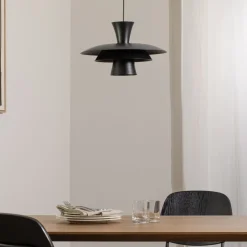 Luminex Hængelampe Plato, sort, metal, Ø 38 cm, E27