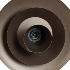 Hængelampe Plato, titanfarvet, metal, Ø 38 cm, E27^Luminex New