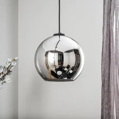 Hængelampe Polaris, spejlglas, krom^Nowodvorski Lighting New