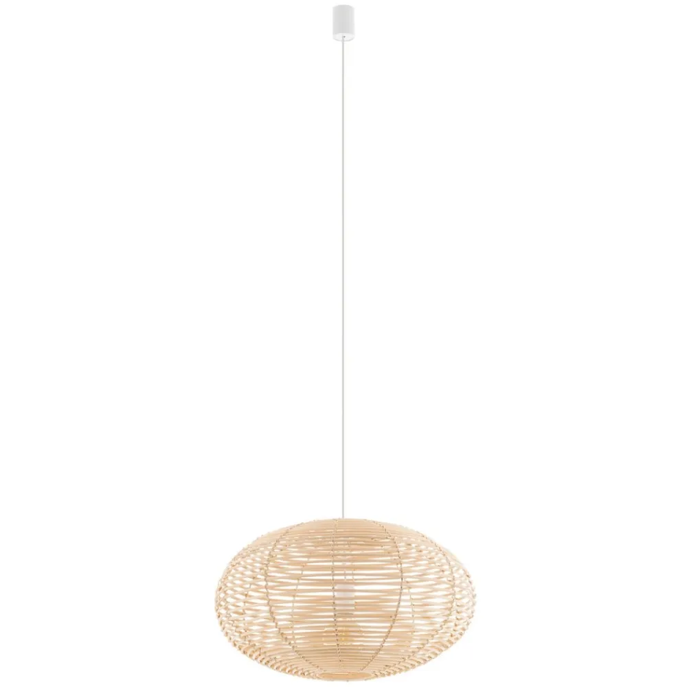 Nowodvorski Lighting Pendellamper>Hængelampe RATTAN, Ø 60 cm, naturbrun, rattan, E27