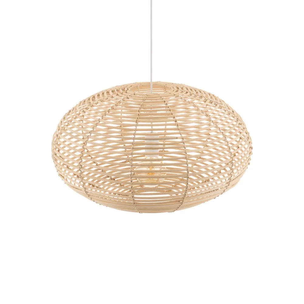 Nowodvorski Lighting Pendellamper>Hængelampe RATTAN, Ø 60 cm, naturbrun, rattan, E27