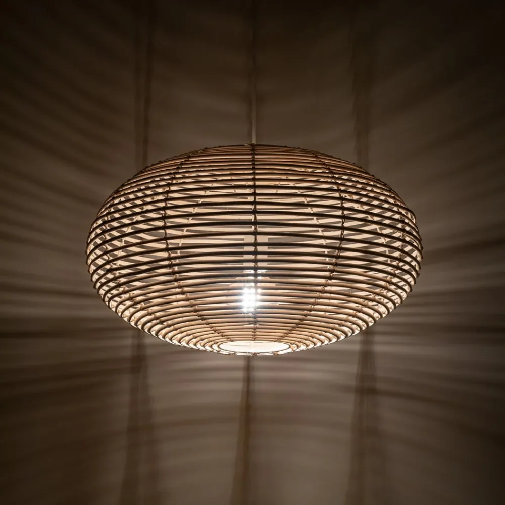 Nowodvorski Lighting Pendellamper>Hængelampe RATTAN, Ø 60 cm, naturbrun, rattan, E27