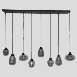 Hængelampe Reflexion, 8 lyskilder 145x14 cm^Steinhauer Hot