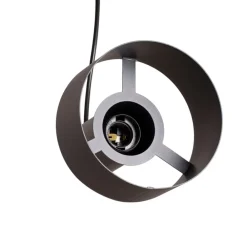 SIGMA Hængelampe Rif 2, antracit, 2 lyskilder, lineær, stål