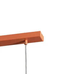 SIGMA Hængelampe Rif 3, teglrød, 3 lyskilder, lineær, stål