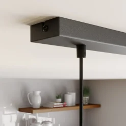 Hængelampe Rif, lineær med 3 lyskilder, sort^SIGMA Best