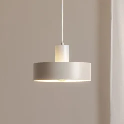 Hængelampe Rif M, taupe, 1 lyskilde, Ø 25 cm, stål^SIGMA