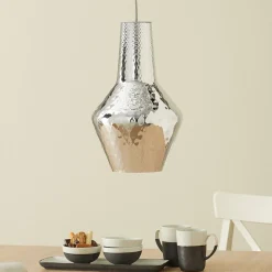 AILATI Hængelampe Romeo 130 cm sølvmetallic