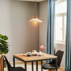 ONLI Pendellamper>Hængelampe Rosina 1 lyskilde lyserød/bronze