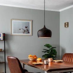 Opviq Hængelampe Saglam 3761 1 lyskilde Ø28cm kobber/guld