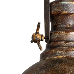 Opviq Hængelampe Saglam, 1 lyskilde, antik messing, Ø 30 cm, metal