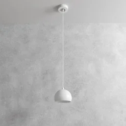 Luminex Hængelampe Sool, hvid, Ø 15 cm, metal