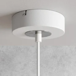 Luminex Hængelampe Sool, hvid, Ø 15 cm, metal