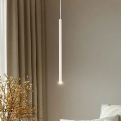 SIGMA Hængelampe Sopel 1, taupe, 1 lyskilde, stål, G9, Ø 5 cm