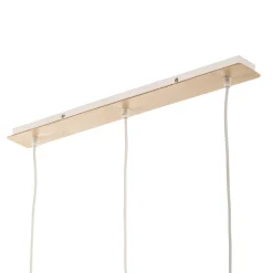 Hængelampe Studio med trædekor 3 lyskilder hvid^Eko-Light Best