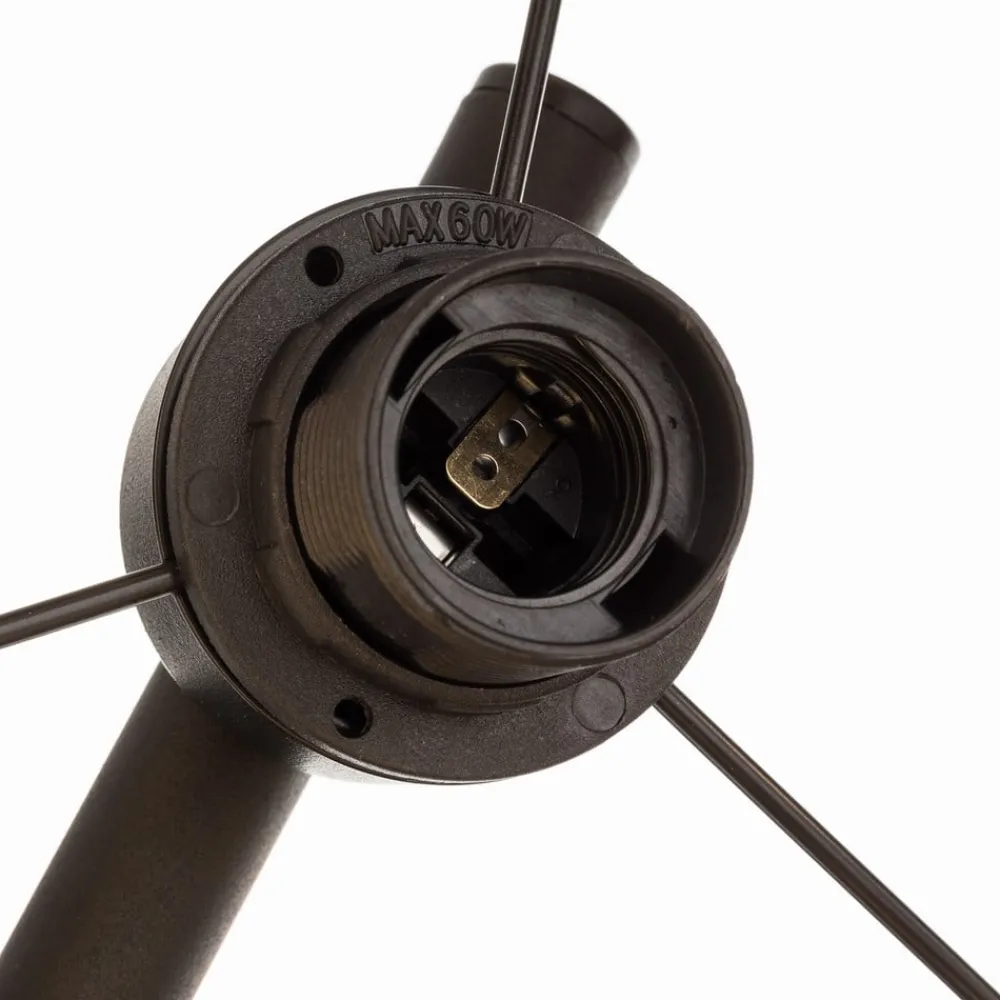 TK Lighting Hængelampe Tago, 4 lyskilder, sort/guld