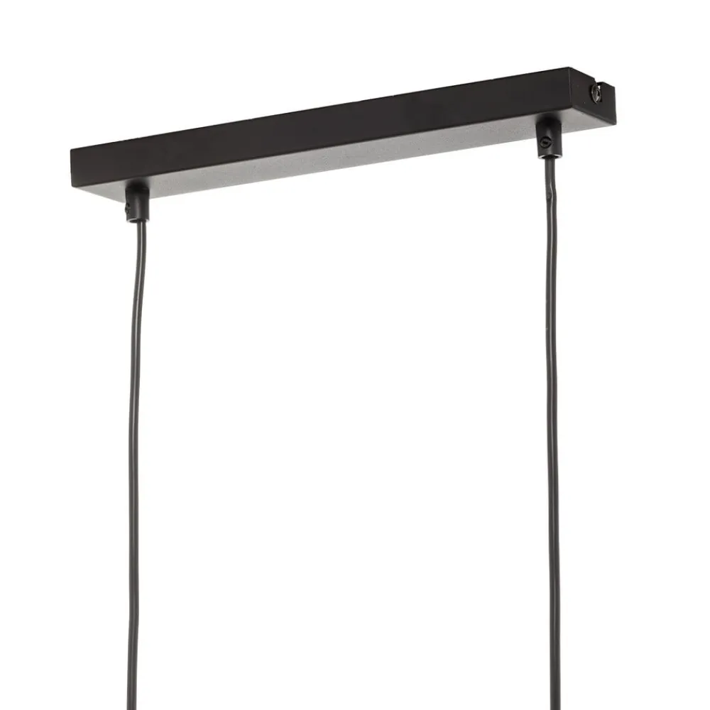 TK Lighting Hængelampe Tago, 4 lyskilder, sort/guld