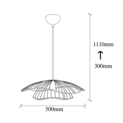 Hængelampe Tel 6501 Ø50cm kobber^Opviq Hot