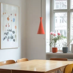 Opviq Hængelampe Tom, orange, metal, Ø 19 cm, E27