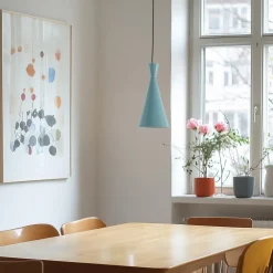 Opviq Hængelampe Tom, turkis, metal, Ø 19 cm, E27