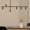 Hængelampe Trevo 6 All Black, metal, sort, GU10^ALDEX