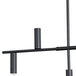 Hængelampe Trevo 6 All Black, metal, sort, GU10^ALDEX