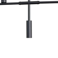 Hængelampe Trevo 6 All Black, metal, sort, GU10^ALDEX