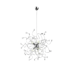 Hængelampe Trilly i krom med krystaller^ONLI Discount