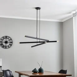 ALDEX Hængelampe Tubo, sort, 6 lyskilder