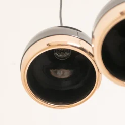 Hængelampe Yildo 6871 3 lyskilder rondel sort/kobber^Opviq Outlet