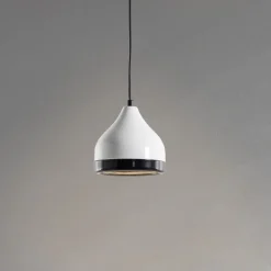 Opviq Pendellamper>Hængelampe Yildo 6868, hvid/sort, metal, 1 lyskilde