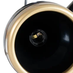 Hængelampe Yildo, 3 lyskilder, sort/guld, rund, Ø37 cm^Opviq Outlet