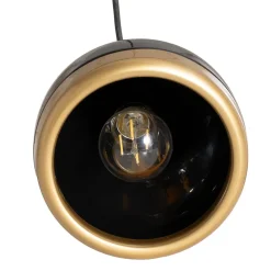 Hængelampe Yildo, lineær, 3 lyskilder, sort/guld, metal^Opviq Sale