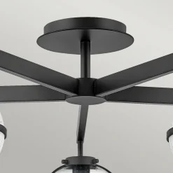 Hollis loftlampe, 5 lyskilder, sort/klar^HINKLEY Sale