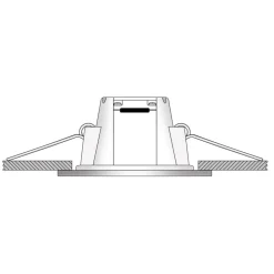 Holstein LED indbygningslampe IP65 116° stiv stål^Ledino Outlet