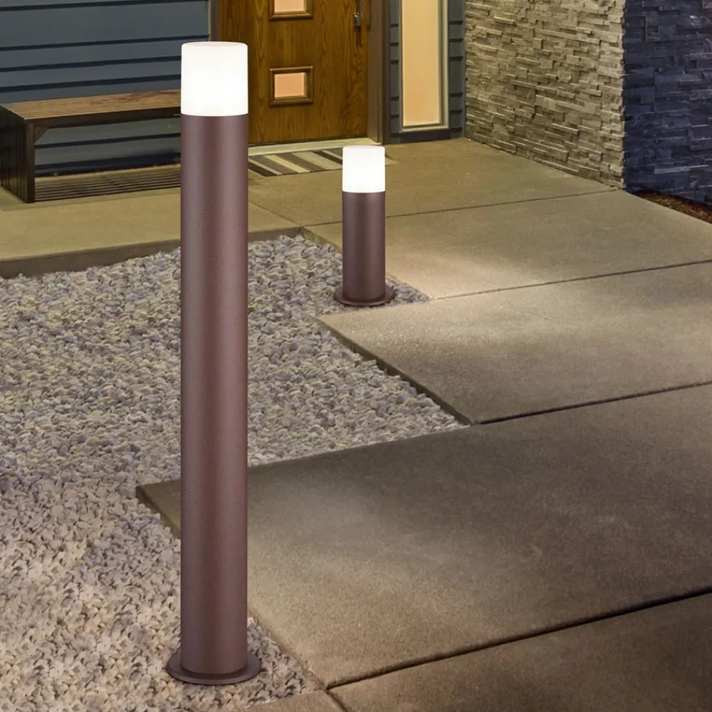 Trio Lighting Sokkellamper>Hoosic sokkellampe af trykstøbt aluminium, rust