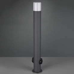 Hoosic stibelysning med stikkontakter, antracit^Trio Lighting