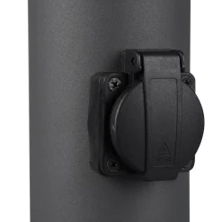 Hoosic stibelysning med stikkontakter, antracit^Trio Lighting